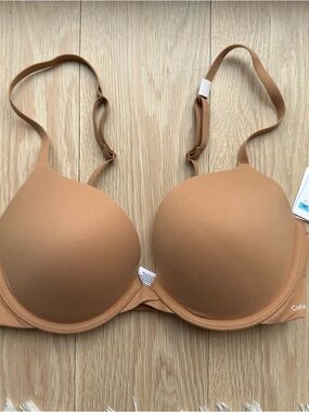 Calvin Klein Padded T-Shirt Bra - Caramel